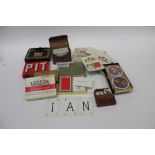 Quantity of vintage playing cards including Tiffany & Co.