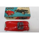 Tin plate MGA friction car in original box