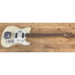 1960s/1970s Zenta four string electric guitar with cream/white finish together with a 1960 Walker WE