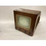 1930s/1940s television and loose top panel and small box of valves