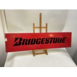 Bridgestone tyres aluminium sign