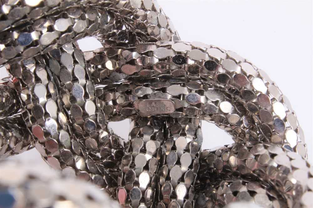Lara Bohinc platinum plated large plait bracelet, in dust bag and box - Image 3 of 3