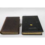 Two Victorian photograph albums