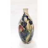 Moorcroft pottery limited edition vase decorated in the Rainbow Flower pattern, number 45 of 50, sig