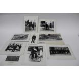 Selection of black and white photographs relating to the Police Force plus some Zeppelin crash pictu