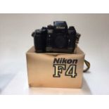 Nikon F4 35mm SLR camera body in original box