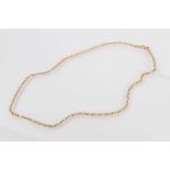 18ct gold anchor link chain necklace