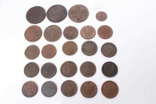Russia - Mixed 19th century Alexander I copper coins (N.B. Various denominations & grades) (24 coins
