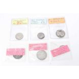 G.B. - Mixed 19th century silver tokens to include issues from Bristol, Gloucester, Hereford, Newpor