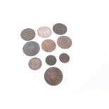 Brazil - Mixed coins to include silver 960 Reis 1816 GVF and other copper issues (10 coins)