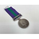 George VI General Service medal with one clasp- S. E. Asia 1945 - 46, named to 14864180. CPL. H. Pet