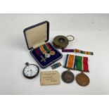 First World War pair comprising Mercantile Marine War medal, War medal named to Percy T. A. Yeates,