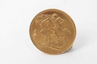 G.B. - Gold Sovereign George V 1918I (India) EF (1 coin)