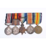 First World War Military Medal Gallantry medal group, comprising M.M., Queen's South Africa Medal, 1