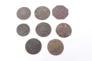 G.B. - Mixed 17th century tokens to include Dorset Lyme Regis Farthing 1669 VF, Weymouth Farthing 16