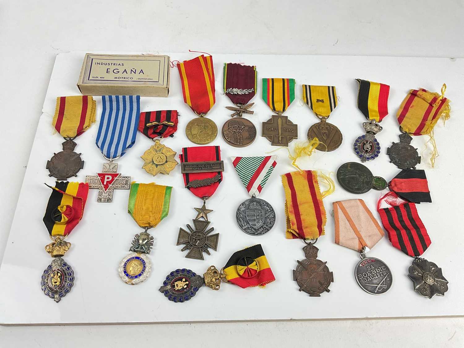 Large collection of European First and Second World War medals and decorations.