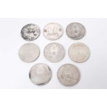 China - Circa 1914-33 mixed silver Dollars AF-GVF (8 coins)