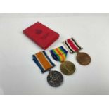 First World War pair comprising War and Victory medals named to 340111 CPL. L. R. Firman. R.A. and a