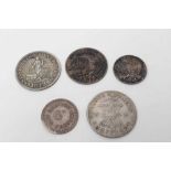 G.B. - Mixed Yorkshire 19th century silver tokens to include issues from Bradford, Hull, Sheffield a