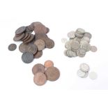 Russia - Mixed 19th -20th century Nicholas II silver and copper coins (N.B. Various denominations &