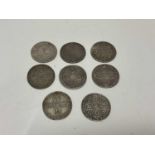 G.B. - Mixed silver Shillings to include Anne 1708E G, 1711 AVF, George I R/SSC 1723 EF, George II R