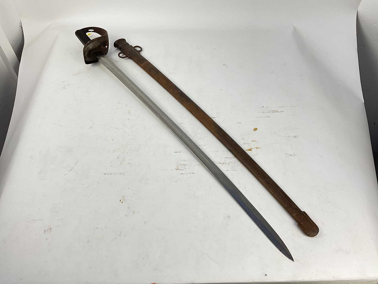 Victorian 1885 Pattern Cavalry trooper's sword with scabbard - Image 2 of 7