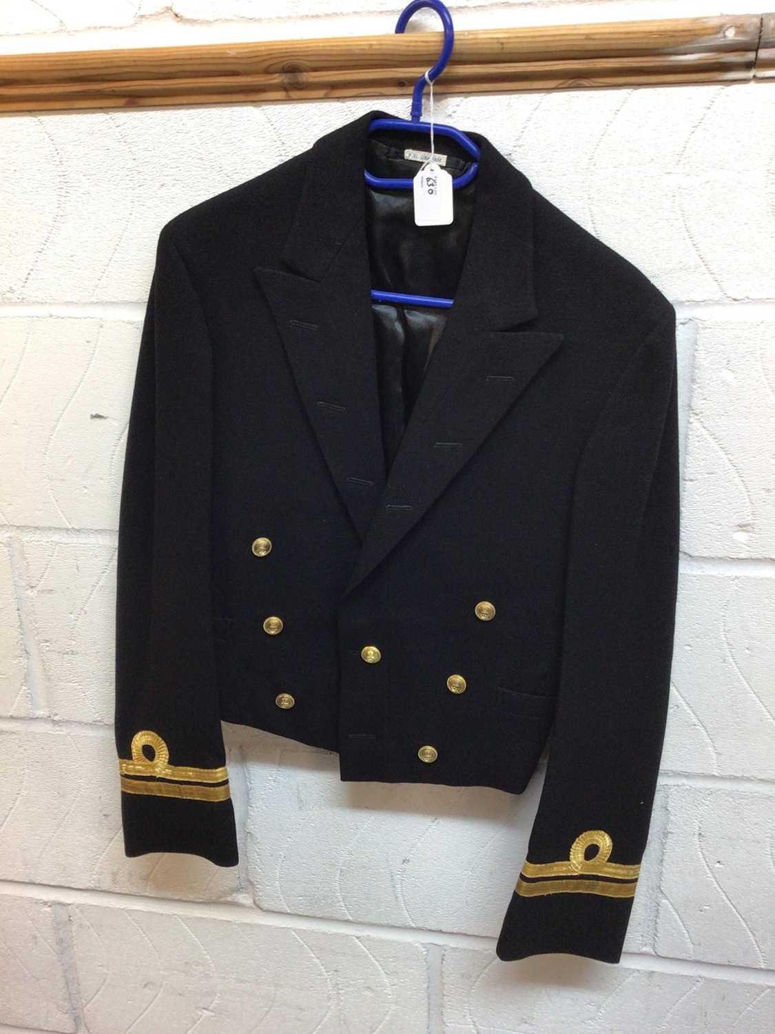 Royal Navy Commanders Service dress jacket with mounted medal ribbons for Distinguished Service Cros - Image 3 of 3