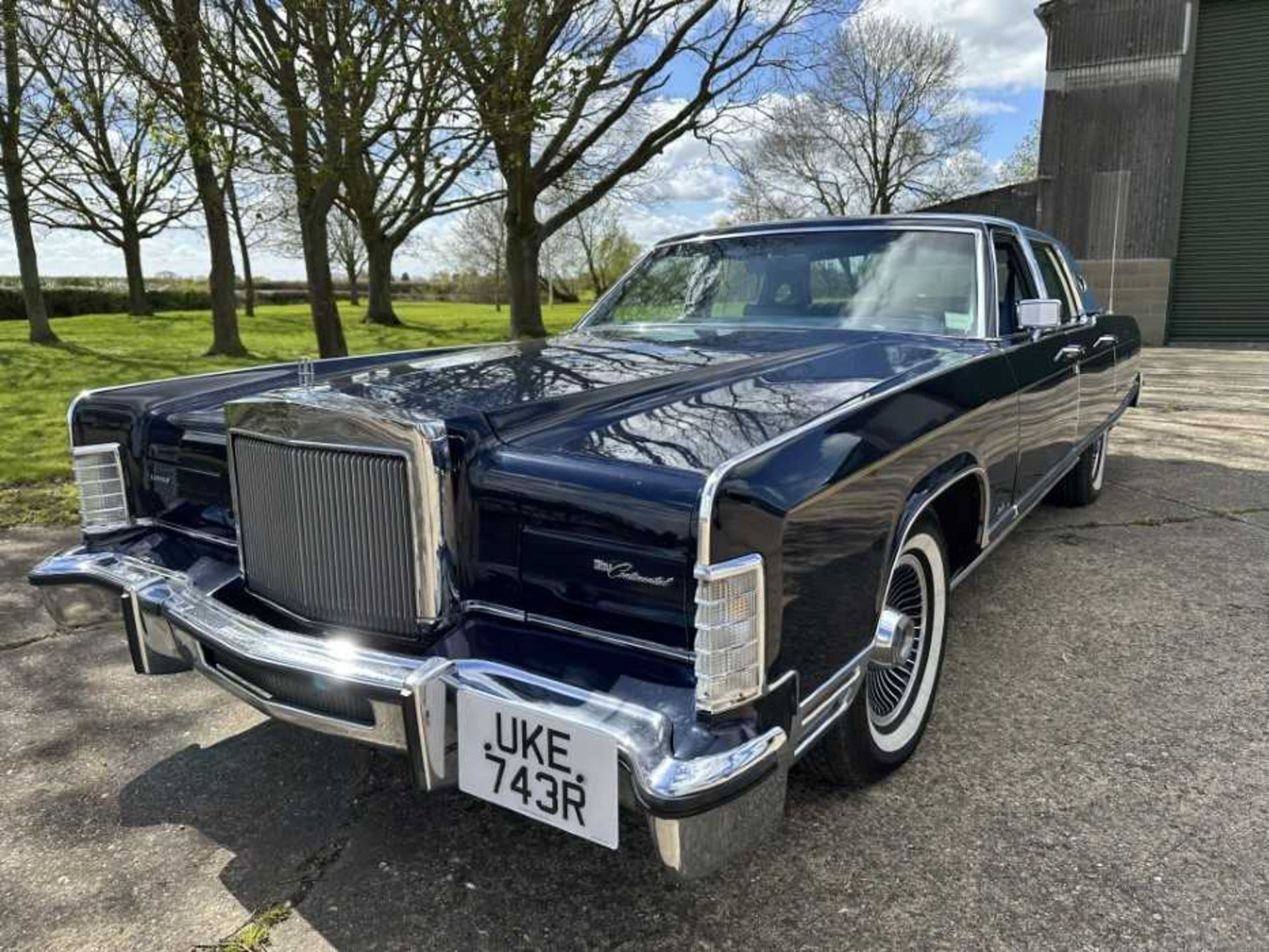 1977 Lincoln Continental Spitzer 4 door sedan, Registration UKE 743R. This very imposing classic Ame