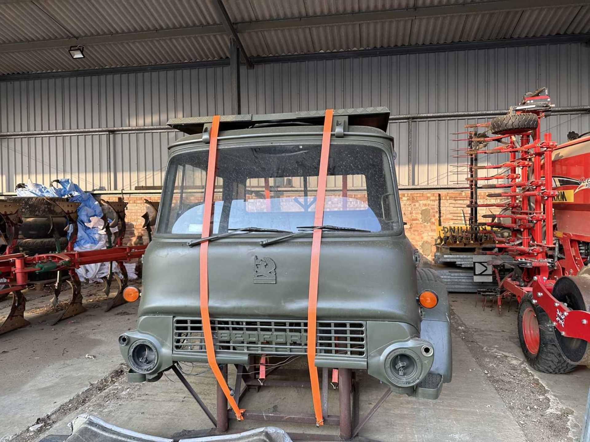 Bedford TK / MK lorry cab on stand Ex. British Army, sold without reserve, (Subject to 12% buyers pr