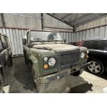 Land Rover 110 LHD, V8 Petrol, chassis number SALLDHAV8FA421423, ex. British Army, reg. no. 15-KJ-81