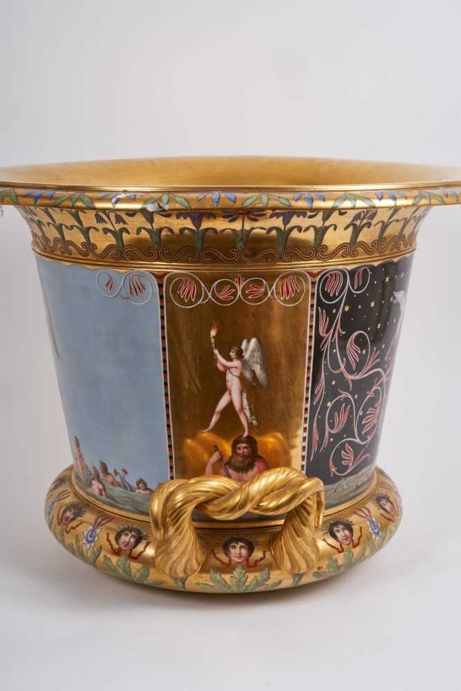 A large and impressive French Empire-style porcelain urn - Image 6 of 20