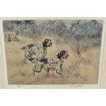 Henry Wilkinson (1921-2011), four signed limited edition coloured etchings - Spaniels and Gun Dogs,