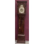 18th century walnut longcase with brass dial, circa 1735, signed William Smithfield of Rumford