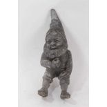 Antique lead garden gnome