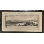 . Samuel and Nathaniel Buck - 18th century engraving - The South West prospect of Ipswich.