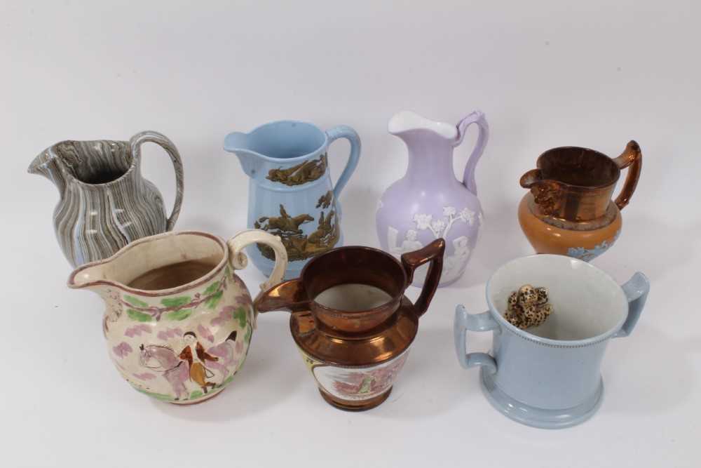 Group of English pottery