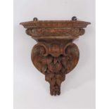 19th century carved pine bracket