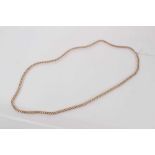 9ct gold curb link necklace