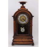 Victorian walnut clock