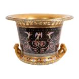 A large and impressive French Empire-style porcelain urn