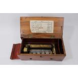 Early Swiss music box with four airs