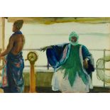 *Gerald Spencer Pryse (1882-1956) watercolour - Captain Sumah, Gongola, 54cm x 77cm, titled verso, u