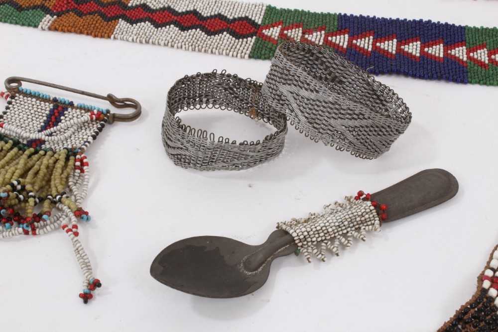 Collection of Native American beadwork items - Image 6 of 9