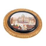 19th century Italian micro-mosaic brooch