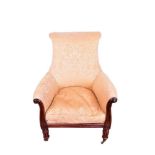 Regency rosewood library chair