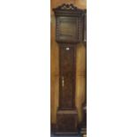 Modern Late 17th century-style burr walnut longcase clock case