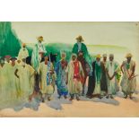 *Gerald Spencer Pryse (1882-1956) watercolour - Chief of Ogudu, 54cm x 77cm, titled verso, unframed