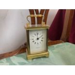 Contemporary brass carriage clock by Taylor & Bligh