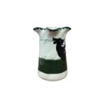 The Bristol Cat and Dog pottery Louis Wain decorated vase.