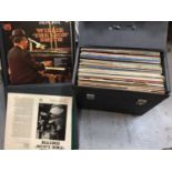 Two boxes of Mainly Jazz LP records